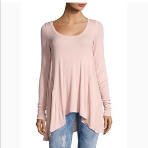 Free people light pink January tee